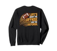 La Vida es Ofensiva y Defensa Fútbol Sudadera