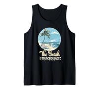 La vida es realmente buena La playa es mi lugar feliz Playa Camiseta sin Mangas