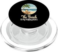 La vida es realmente buena La playa es mi lugar feliz Playa PopSockets PopGrip para MagSafe