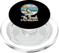 La vida es realmente buena La playa es mi lugar feliz Playa PopSockets PopGrip para MagSafe