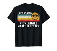 La Vida es Tan Buena Pickleball Que lo Hace Mejor Pickleball Divertido Camiseta