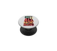 La Vida es Todo Acerca de la música Retro Vintage 70s Music Lover PopSockets PopGrip Adhesivo