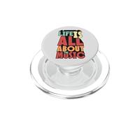 La Vida es Todo Acerca de la música Retro Vintage 70s Music Lover PopSockets PopGrip para MagSafe