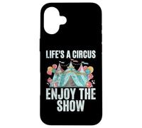 La Vida es un Circo Disfruta del Show Clown Carcasa para iPhone 16 Plus