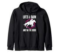 La vida es un granero y yo soy la madre del caballo jefe Sudadera con Capucha