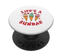 La vida es un helado PopSockets PopGrip Adhesivo