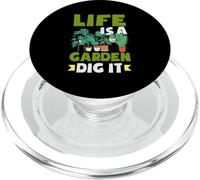 La Vida es un jardín Dig It Funny Gardening PopSockets PopGrip para MagSafe