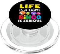 La vida es un juego El bingo es un jugador de bingo serio PopSockets PopGrip para MagSafe