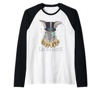 La Vida es un Sombrero de Cilindro de Conejo de Circo hechicero diversión Camiseta Manga Raglan