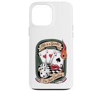 La Vida es una Apuesta, Solo Estoy Tratando - Estilo de Tatuaje Vintage Carcasa para iPhone 13 Pro MAX