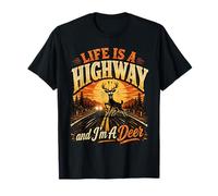 La Vida es una Carretera y yo Soy un Bosque de Ciervos Carretera de Vida Silvestre Meme Camiseta