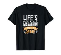 La Vida es una maratón, no una Carrera de Velocidad, Divertido Entrenamiento para Correr Camiseta gráfica económica