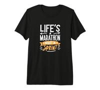 La Vida es una maratón, no una Carrera de Velocidad, Divertido Entrenamiento para Correr Camiseta Premium