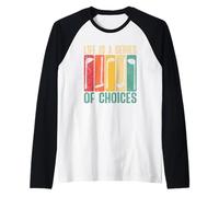 La Vida es una Serie de Opciones Golf Humor Camiseta Manga Raglan