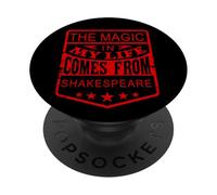 La vida mágica angustiada viene del lema humorístico de Shakespeare PopSockets PopGrip Adhesivo