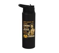 La vida me dio algunos limones pero mi Jesús Él Be Makin Limonada Stainless Steel Insulated Water Bottle