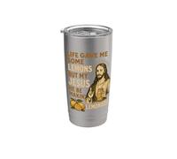 La vida me dio algunos limones pero mi Jesús Él Be Makin Limonada Vaso térmico de acero inoxidable de doble pared