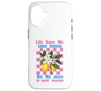 La Vida me DIO Algunos Limones Pero mi Jesús Él está Haciendo Limonada Carcasa para iPhone 16