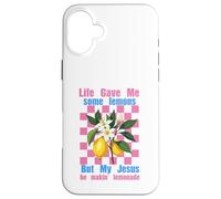 La Vida me DIO Algunos Limones Pero mi Jesús Él está Haciendo Limonada Carcasa para iPhone 16 Plus