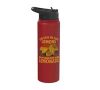 La vida me dio algunos limones pero mi Jesús Él está haciendo limonada Stainless Steel Insulated Water Bottle