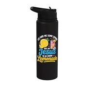 La vida me dio algunos limones pero mi Jesús Él Estaba haciendo limonada Stainless Steel Insulated Water Bottle