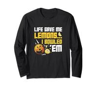 La Vida me DIO Limones, los boleé, Divertido Jugador de Bolos Deportivo Manga Larga