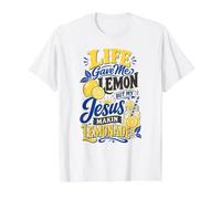 La Vida me DIO Limones Pero Jesús Hace fe en Limonada Camiseta gráfica económica