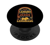 La Vida me DIO Limones Pero mi Jesús Hace Limonada PopSockets PopGrip Adhesivo