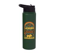 La vida me dio limones pero mi Jesús hace limonada Stainless Steel Insulated Water Bottle