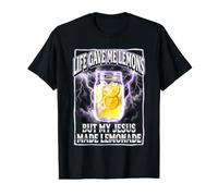 La Vida me DIO Limones Pero mi Jesús Hizo Limonada Camiseta gráfica económica