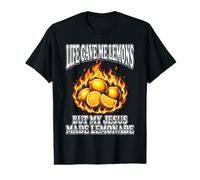 La Vida me DIO Limones Pero mi Jesús Hizo Limonada Camiseta gráfica económica