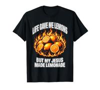 La Vida me DIO Limones Pero mi Jesús Hizo Limonada Camiseta gráfica económica