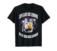 La Vida me DIO Limones Pero mi Jesús Hizo Limonada Camiseta gráfica económica