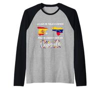 La Vida Me Trajo a España, Pero Mi Corazón Está en Venezuela Camiseta Manga Raglan