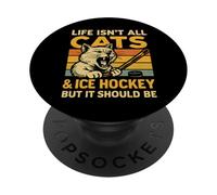 La Vida no es Todo Gatos y Hockey sobre Hielo, Pero debería Serlo PopSockets PopGrip Adhesivo
