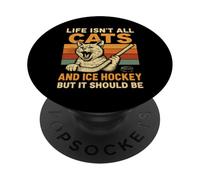 La Vida no es Todo Gatos y Hockey sobre Hielo, Pero debería Serlo PopSockets PopGrip Adhesivo