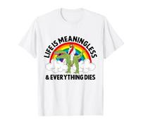 La Vida no Tiene Sentido Todo Muere Divertido Dinosaurio Jesús Camiseta