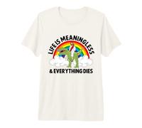 La Vida no Tiene Sentido Todo Muere Divertido Dinosaurio Jesús Camiseta Premium