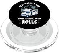 La Vida se Mueve Cuando tu Sala de Estar Rueda Autocaravana PopSockets PopGrip para MagSafe