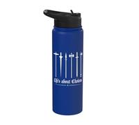 La vida se trata de elecciones Armas Justing medieval Ren Faire Stainless Steel Insulated Water Bottle
