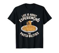 La vida se trata de experimentar las habilidades de pasta Pun Spaghetti Camiseta