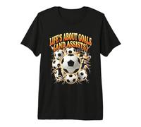 La Vida se Trata de goles y asistencias al fútbol Camiseta Premium