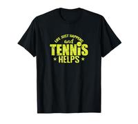 La Vida Simplemente Sucede y el Tenis Ayuda Camiseta