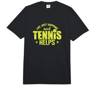 La Vida Simplemente Sucede y el Tenis Ayuda Comfort Colors Adult Heavyweight T-Shirt