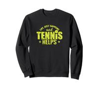 La Vida Simplemente Sucede y el Tenis Ayuda Sudadera