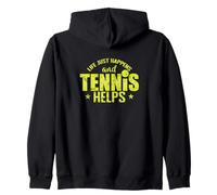 La Vida Simplemente Sucede y el Tenis Ayuda Sudadera con Capucha