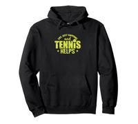 La Vida Simplemente Sucede y el Tenis Ayuda Sudadera con Capucha
