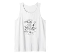 La Vida sin café da Miedo Cita Adicto a la cafeína Humor Camiseta sin Mangas