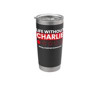 La vida sin Charlie Boring no recomendaría una revisión divertida Vaso térmico de acero inoxidable de doble pared