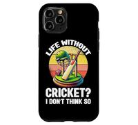 La vida sin cricket I Don't Think So Cricket Player Retro Carcasa para iPhone 11 Pro